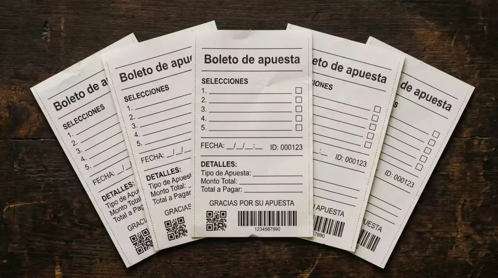 Boleto de apuestas múltiples con varios partidos de snooker seleccionados